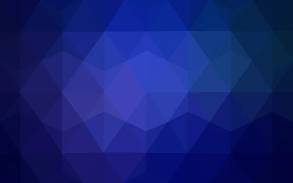 Тёмно-синий многоугольный рисунок, состоящий из треугольников и градиента в стиле оригами . — стоковый вектор