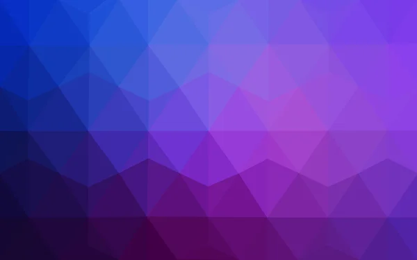 Vícebarevná růžové, modré polygonální návrhový vzor, který se skládají z trojúhelníků a gradient v origami stylu. — Stockový vektor