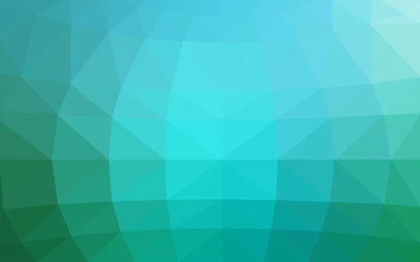 Světle modrá, zelená polygonální návrhový vzor, který se skládají z trojúhelníků a gradient v origami stylu — Stockový vektor
