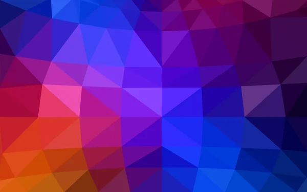 Patrón de diseño poligonal azul claro, rojo, que consiste en triángulos y gradiente en estilo origami — Vector de stock