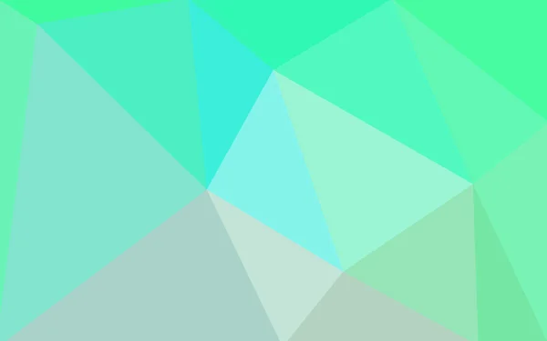 Poligonal hijau, yang terdiri dari segitiga dan gradien dalam gaya origami . - Stok Vektor