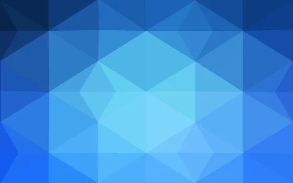 Motif de conception polygonale bleue, qui se composent de triangles et de dégradé dans le style origami . — Image vectorielle