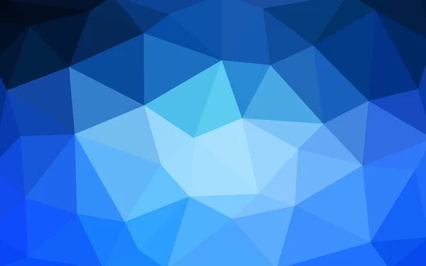 Светло-голубой многоугольный рисунок, состоящий из треугольников и градиента в стиле оригами — стоковый вектор