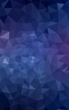 Üçgenler ve degrade origami tarzı oluşur çok renkli koyu pembe, mavi köşeli tasarım deseni.