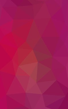 Üçgenler ve degrade origami tarzında oluşan hafif pembe poligonal tasarım deseni