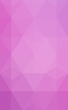 Üçgenler ve degrade origami tarzında oluşan pembe poligonal tasarım deseni.