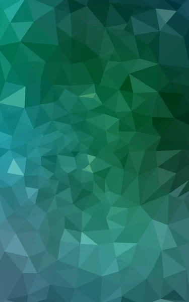 삼각형 및 그라데이션 종이 접기 스타일에서로 구성 된 녹색 다각형 디자인 패턴. — 스톡 사진