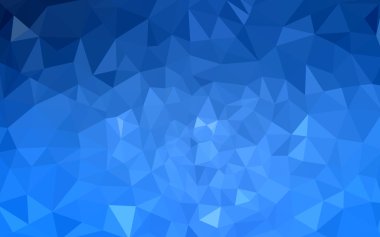 Üçgenler ve degrade origami tarzı oluşur mavi köşeli tasarım deseni.