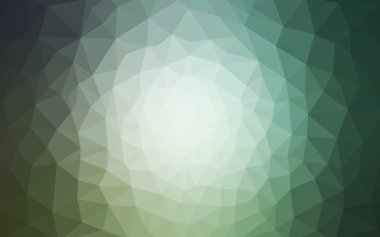 Üçgenler ve degrade origami tarzı oluşur çok renkli yeşil, mavi köşeli tasarım deseni.