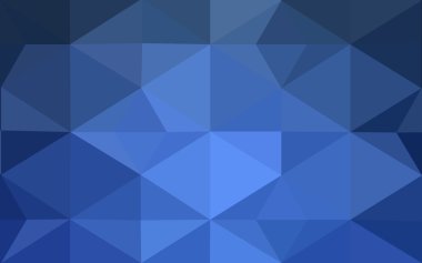 Üçgenler ve degrade origami tarzı oluşur koyu mavi köşeli tasarım deseni.