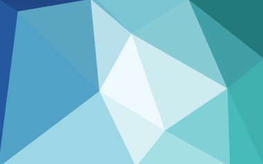 Üçgenler ve degrade origami tarzı oluşur mavi köşeli tasarım deseni.