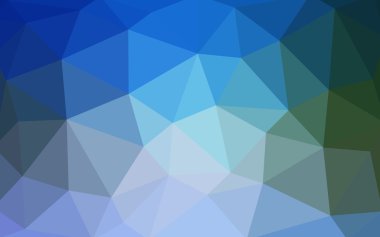 Açık mavi, poligonal tasarım deseni, yeşil üçgenler ve degrade origami tarzı hangi oluşur