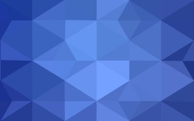 Üçgenler ve degrade origami tarzı oluşur mavi köşeli tasarım deseni.