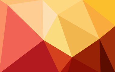 Üçgenler ve degrade origami tarzı oluşur çok renkli kırmızı, sarı, turuncu poligonal tasarım deseni.