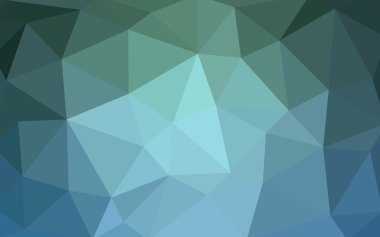 Açık mavi, poligonal tasarım deseni, yeşil üçgenler ve degrade origami tarzı hangi oluşur