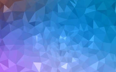 Üçgenler ve degrade origami tarzı oluşur çok renkli pembe, mavi köşeli tasarım deseni.