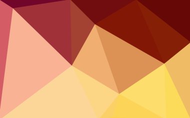 Üçgenler ve degrade origami tarzı oluşur çok renkli kırmızı, sarı, turuncu poligonal tasarım deseni.