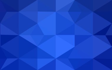 Üçgenler ve degrade origami tarzı oluşur mavi köşeli tasarım deseni.