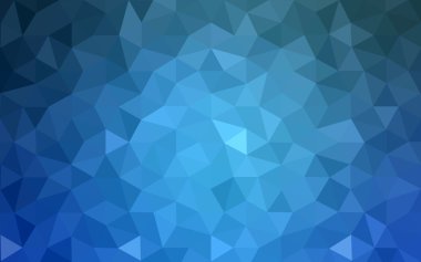 Üçgenler ve degrade origami tarzı oluşur mavi köşeli tasarım deseni.