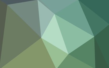 Üçgenler ve degrade origami tarzı oluşur çok renkli yeşil, mavi köşeli tasarım deseni.