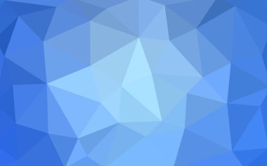 Üçgenler ve degrade origami tarzında oluşan ışık mavi köşeli tasarım deseni