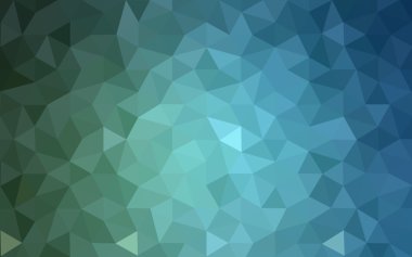 Üçgenler ve degrade origami tarzı oluşur çok renkli yeşil, mavi köşeli tasarım deseni.