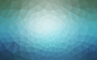 Üçgenler ve degrade origami tarzı oluşur mavi köşeli tasarım deseni.