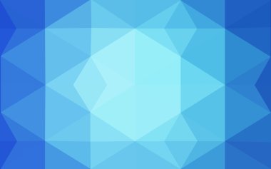 Üçgenler ve degrade origami tarzı oluşur mavi köşeli tasarım deseni.