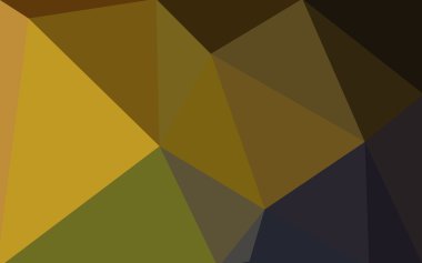 Üçgenler ve degrade origami tarzı oluşur çok renkli koyu yeşil, sarı, turuncu poligonal tasarım deseni.