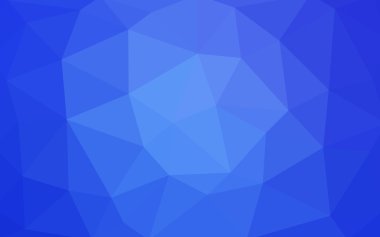 Üçgenler ve degrade origami tarzında oluşan ışık mavi köşeli tasarım deseni