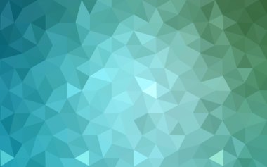 Üçgenler ve degrade origami tarzı oluşur çok renkli yeşil, mavi köşeli tasarım deseni.