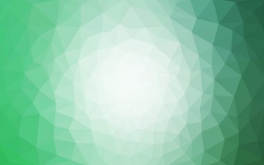 Üçgenler ve degrade origami tarzı oluşur yeşil köşeli tasarım deseni.