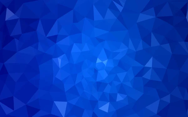 Patrón de diseño poligonal azul oscuro, que consiste en triángulos y gradiente en estilo origami . — Vector de stock