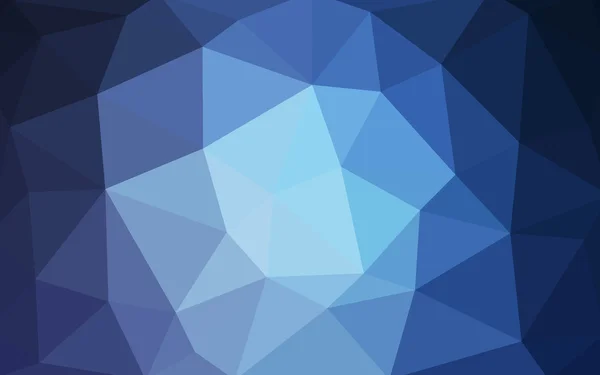 Светло-голубой многоугольный рисунок, состоящий из треугольников и градиента в стиле оригами — стоковый вектор
