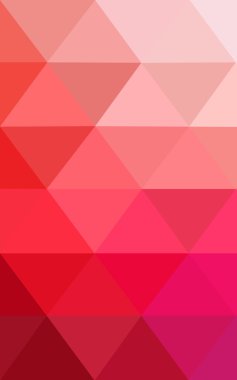 Üçgenler ve degrade origami tarzı oluşur kırmızı köşeli tasarım deseni.