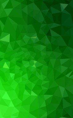 Üçgenler ve degrade origami tarzı oluşur yeşil köşeli tasarım deseni.