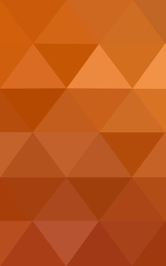 Degrade, arka planda origami stil ve üçgen oluşur turuncu poligonal desen.