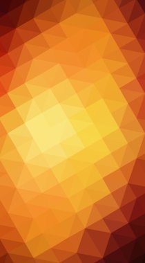 Çok renkli koyu kırmızı, sarı, turuncu çokgen tasarım illustratio