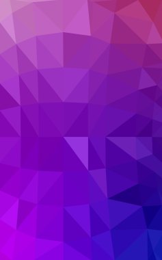 Üçgenler ve degrade origami tarzında oluşan hafif mor pembe poligonal tasarım deseni