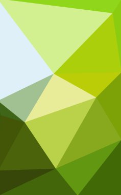 Üçgenler ve degrade origami tarzı oluşur çok renkli yeşil, sarı, turuncu poligonal tasarım deseni.