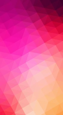 Con çok renkli pembe, sarı poligonal tasarım illüstrasyon