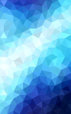 Üçgenler ve degrade origami tarzı oluşur mavi köşeli tasarım deseni.