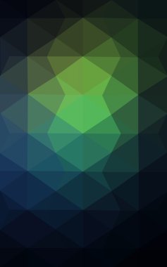 Üçgenler ve degrade origami tarzı oluşur koyu yeşil köşeli tasarım deseni.