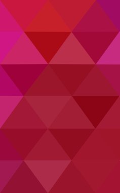 Üçgenler ve degrade origami tarzı oluşur kırmızı köşeli tasarım deseni.
