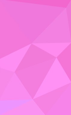 Üçgenler ve degrade origami tarzında oluşan pembe poligonal tasarım deseni.