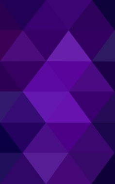 Üçgenler ve degrade origami tarzında oluşan koyu mor kenarlı tasarım deseni.