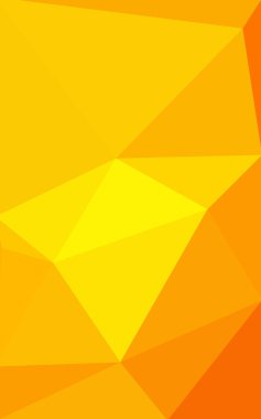 Degrade, arka planda origami stil ve üçgen oluşur turuncu poligonal desen.