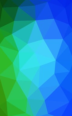 Açık mavi, poligonal tasarım deseni, yeşil üçgenler ve degrade origami tarzı hangi oluşur