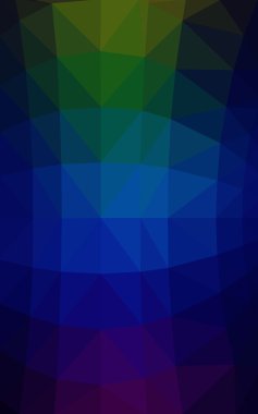 Üçgenler ve degrade origami tarzı oluşur karanlık çok renkli köşeli tasarım deseni