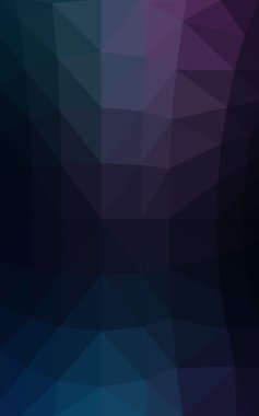 Üçgenler ve degrade origami tarzı oluşur koyu pembe, mavi köşeli tasarım deseni